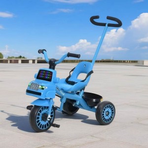 汽车头儿童三轮车1-3-岁自行车婴幼儿推车宝宝玩具脚踏车发泡轮