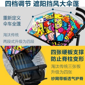 婴儿推车可坐可躺宝宝简易超小儿童轻便折叠便携式伞车手推夏