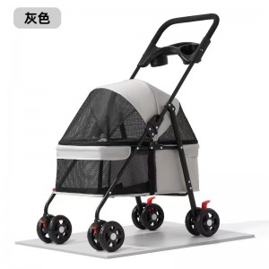 宠物推车轻便可折叠外出小推车猫狗出行手推车小型犬户