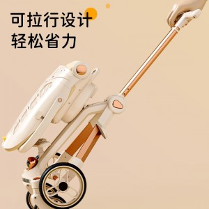 遛娃神器宝宝0-6岁可坐可躺轻便折叠高景观双向儿童溜娃婴儿推车