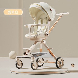 遛娃神器宝宝0-6岁可坐可躺轻便折叠高景观双向儿童溜娃婴儿推车