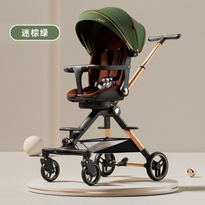 遛娃神器宝宝0-6岁可坐可躺轻便折叠高景观双向儿童溜娃婴儿推车
