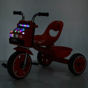 厂家供货儿童三轮车 宝宝脚蹬自行车 音乐灯光款儿童三轮车