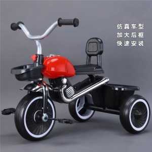 儿童三轮车脚踏车1-5岁宝宝加大轮子防侧翻带灯光音乐童车骑行车