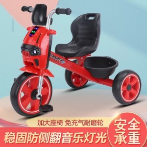 新款儿童三轮车脚踏车推车宝宝三轮儿童小孩子单车婴儿手推车