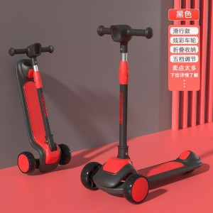 Children's scooter, 3 in 1, 2-12 year old scooter, can sit and fold, children's roller coaster, and glide for boys and girls