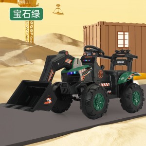 新款儿童挖掘机电动工程车可坐可骑男女宝宝挖土机充电玩具车