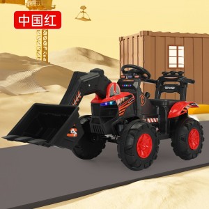新款儿童挖掘机电动工程车可坐可骑男女宝宝挖土机充电玩具车