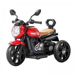 Children's electric motorcycles, male and female rechargeable toy cars, 1-3-6 year old baby tricycle with bucket, stroller