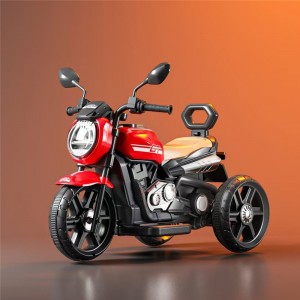 Children's electric motorcycles, male and female rechargeable toy cars, 1-3-6 year old baby tricycle with bucket, stroller
