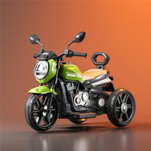 Children's electric motorcycles, male and female rechargeable toy cars, 1-3-6 year old baby tricycle with bucket, stroller