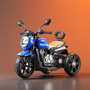 Children's electric motorcycles, male and female rechargeable toy cars, 1-3-6 year old baby tricycle with bucket, stroller
