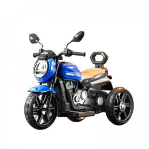 Children's electric motorcycles, male and female rechargeable toy cars, 1-3-6 year old baby tricycle with bucket, stroller
