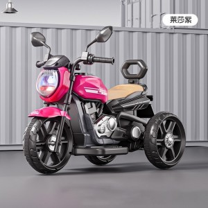 Children's electric motorcycles, male and female rechargeable toy cars, 1-3-6 year old baby tricycle with bucket, stroller