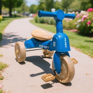 Baby children's tricycle bicycle 1-6 year old boy and girl toy car with music, pedals, tricycle with music