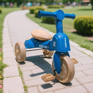 Baby children's tricycle bicycle 1-6 year old boy and girl toy car with music, pedals, tricycle with music