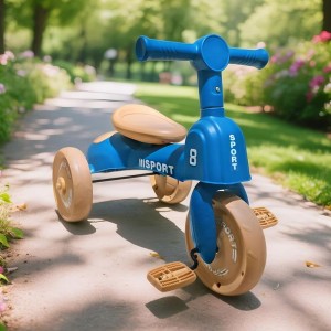 Baby children's tricycle bicycle 1-6 year old boy and girl toy car with music, pedals, tricycle with music