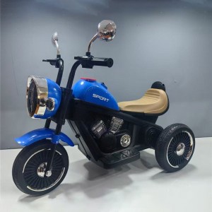Children's electric motorcycle tricycle boy girl baby child can seat people remote control battery stroller manufacturer