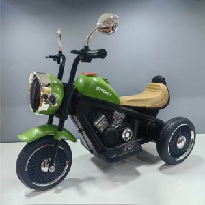 Children's electric motorcycle tricycle boy girl baby child can seat people remote control battery stroller manufacturer