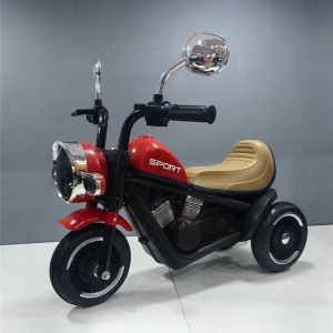 Children's electric motorcycle tricycle boy girl baby child can seat people remote control battery stroller manufacturer
