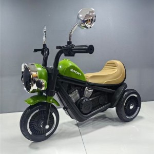 Children's electric motorcycle tricycle boy girl baby child can seat people remote control battery stroller manufacturer