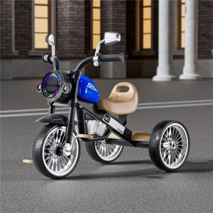 Children's tricycle with music and light 1-5 year old tricycle simple motorcycle tricycle for kids men and women
