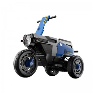 Children's electric motorcycle tricycle for boys and girls 3-9 years old, dual-drive battery, baby stroller, foldable, double