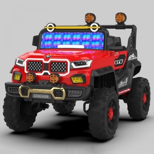 New electric off-road vehicle for children, four-wheel remote control car, two-seatable dual-drive off-road vehicle, children's toy car