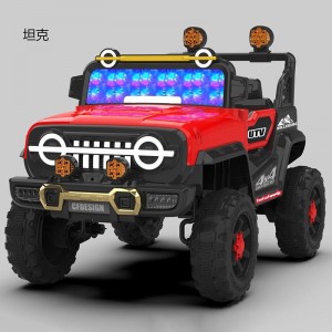 New electric off-road vehicle for children, four-wheel remote control car, two-seatable dual-drive off-road vehicle, children's toy car
