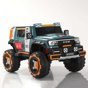 Children's remote control electric four-wheel drive off-road, seatable electric toy car, children's toy car, rechargeable toy car