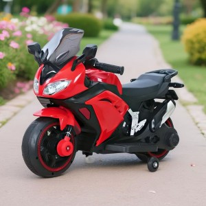 Children's electric motorcycle, two-wheeler, rechargeable, seatable, boy and girl, toy car, baby, large battery car