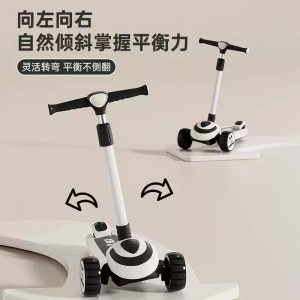 Large children's scooter, 3-6-14 years old, can ride, anti-rollover, three-in-one scooter for boys and girls