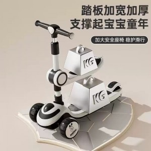 Large children's scooter, 3-6-14 years old, can ride, anti-rollover, three-in-one scooter for boys and girls