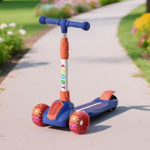 The scooter can sit on, skate, children's pedals, yo-yo, kids flash wheel scooter, children's