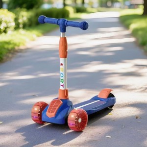 The scooter can sit on, skate, children's pedals, yo-yo, kids flash wheel scooter, children's