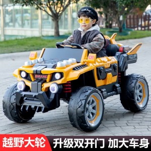 Large children's electric car four-wheel charging off-road car kid toy remote control remote control car four-wheel drive double