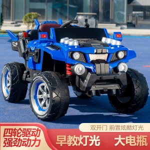 Large children's electric car four-wheel charging off-road car kid toy remote control remote control car four-wheel drive double