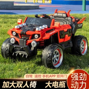Large children's electric car four-wheel charging off-road car kid toy remote control remote control car four-wheel drive double
