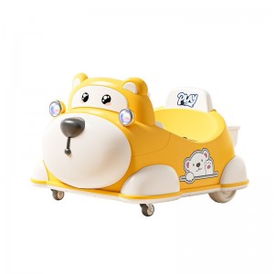 New children's electric car, four-wheel toy car, baby cartoon car, bluetooth remote control car, baby walking electric car