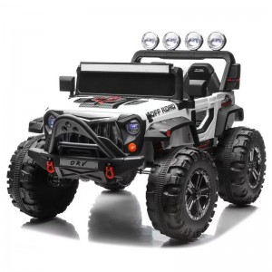 Large children's electric car, four-wheel drive off-road vehicle, can ride people, children's early education car, remote control toy car
