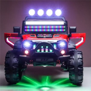 Large children's electric car, four-wheel drive off-road vehicle, can ride people, children's early education car, remote control toy car