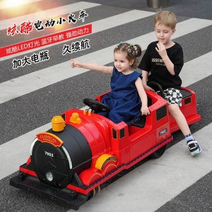 Children's electric train, baby two-seater toy car, can seat men and women, 1 to 3 years old, remote control car, new