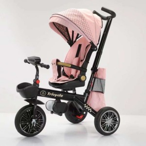 Children's tricycles, infants and toddlers, can sit and lie down, light, music, stroller, bicycle