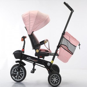 Children's tricycles, infants and toddlers, can sit and lie down, light, music, stroller, bicycle
