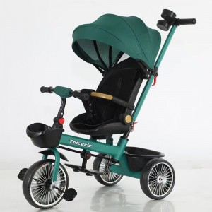 children's tricycle bicycle 1-3-6 year old baby tricycle stroller two-way reclining baby walker