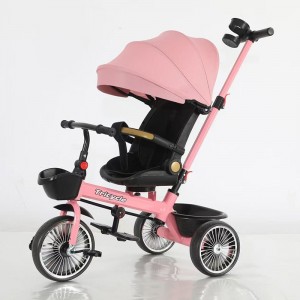children's tricycle bicycle 1-3-6 year old baby tricycle stroller two-way reclining baby walker