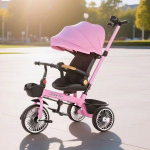 children's tricycle bicycle 1-3-6 year old baby tricycle stroller two-way reclining baby walker