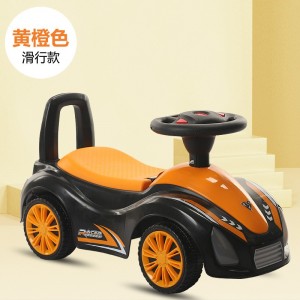 Children's scooter, 1-3 year old baby, hand-push roller, four-wheel anti-rollover scooter, electric music