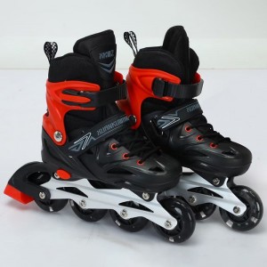 Ice skates, children's full set, roller skates for boys and girls, beginner, roller skates, flash, adjustable, for kids