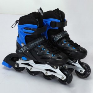 Ice skates, children's full set, roller skates for boys and girls, beginner, roller skates, flash, adjustable, for kids